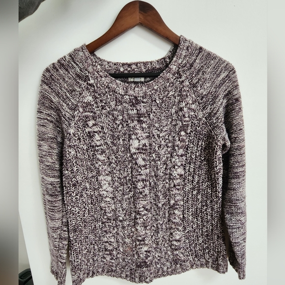 Women's purple knit sweater - Picture 3 of 5